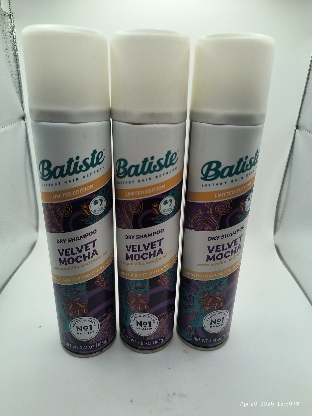 Batiste Velvet Mocha Dry Shampoo Limited Edition 3 Pack